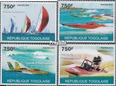 Produktbild von Briefmarken Togo 2010 Mi 3663-3666 (kompl.Ausg.) postfrisch Wasserfahrtsport