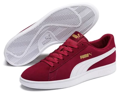 Produktbild von Puma Retro Sneaker Echtleder 'Smash v2' rhubarb - puma team gold - white, Neutral EU:43 EU