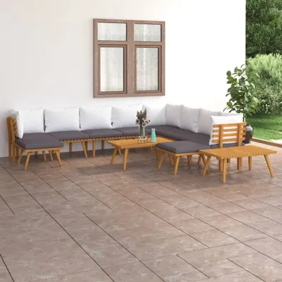 Obrázek produktu pro Maison Exclusive – 12dílná zahradní lounge sada s polštáři z masivního akáciového dřeva
