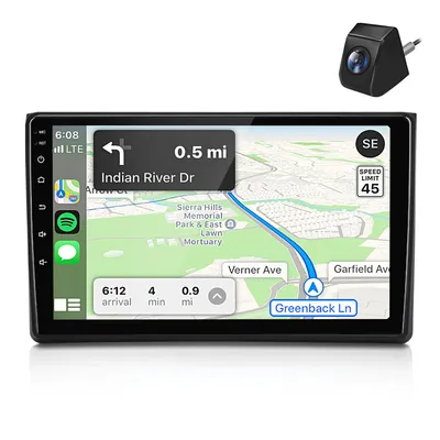 Obrázek produktu pro 4+64GB, Android 15, Carplay, vhodné pro Audi A4 b6 b7 8E S4 RS4 (2000-2009), GPS navigace, DAB+, Wi-Fi, ovládání z volantu, s kamerou