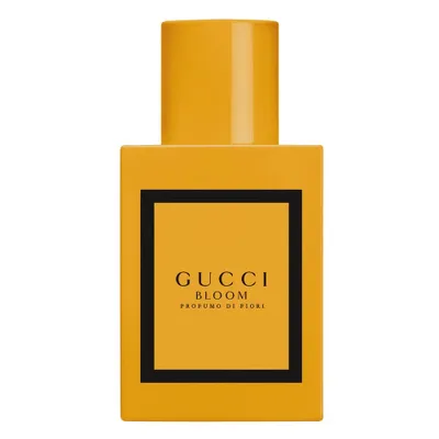 A product shot of a Gucci Bloom Profumo di Fiori Eau de Parfum bottle.