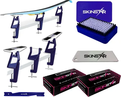 Immagine prodotto di SKINSTAR Tenda per sci da fondo professionale Set per sciolina da sci da fondo Supporto per sciolina da sci 6 pezzi Sciolina da sci