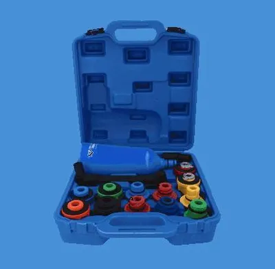 Produktbild von KS Tools Brilliant Tools MASTER Öl-Einfülltrichter-Satz mit drehbarem Winkelarm, 15-tlg.