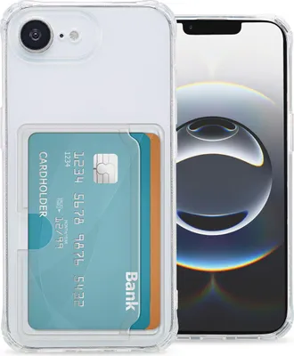 Zdjęcie produktu dla imoshion Softcase Backcover z uchwytem na karty dla Apple iPhone 17e / 16e - przezroczysty