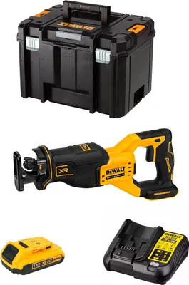 Produktbild von Säbelsäge DeWALT DCS382D1T (1 x 2,0 Ah + DCB107 + TSTAK VI)