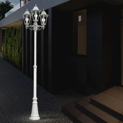 Produktbild von LED ALU Stehleuchte in weiß für den Außenbereich