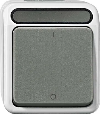 Immagine prodotto di Merten MEG3644-8029 Interruttore di spegnimento, 3 poli, grigio chiaro, AQUASTAR