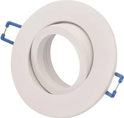 Image de Spot aluminium cadre d'encastrement GU10 PREMIUM - blanc mat