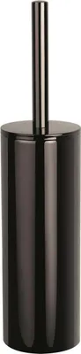 Produktbild von Spirella WC Bürste Klobürste Toilettenbürste hochwertig „NYO“ mit hygienischem Behälter Edelstahl Schwarz