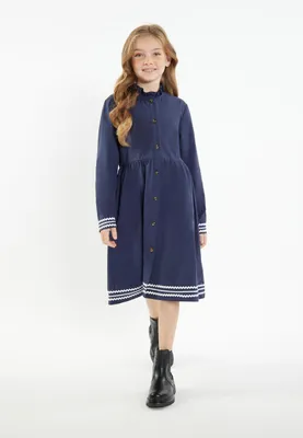 Image de Robe SAPORTA pour filles (enfants) - couleur marine, taille 146