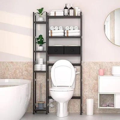 Immagine prodotto di Borsa da bagno / Organizer da bagno, modello da appoggio salvaspazio, 23,3 cm (profondità) x 79 cm (larghezza) x 166 cm (altezza)