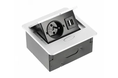 Obrázok produktu pre Zásuvka vstavaná GTV AE-PB1FAVA-10 1-zás+2xUSB biela AVARO