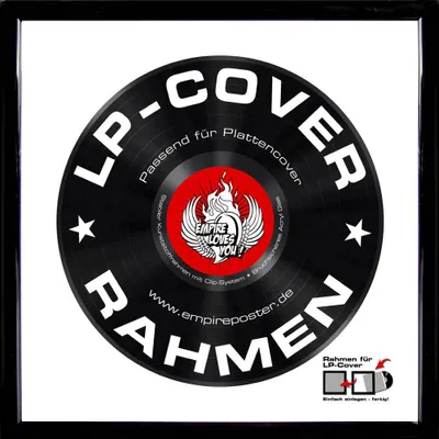 Obrázok produktu pre Rám na obal LP platne - odnímateľný rám - profil: 15 mm čierny plast
