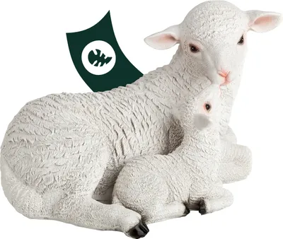 Produktbild von Dekoschafe Gartenfiguren - Lämmer und Schaf Deko für Draußen, Ostern