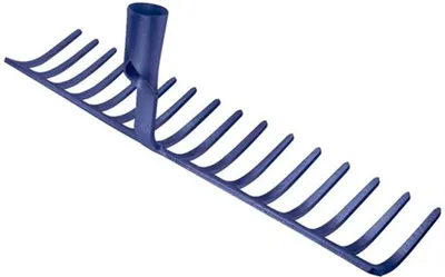 Produktbild von Idealspaten Sieger-Straßenrechen 510 mm Blau ohne Stiel