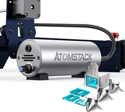 Produktbild von ATOMSTACK Air Assist Kit mit 2m Rohr für A5pro/A10 Pro, Zubehör für 98% ATOMSTACK und Einfach zu Montieren,10-30 L/min