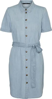Image de Vero Moda Silvia robe à manches courtes bleu XL femme bleu XL