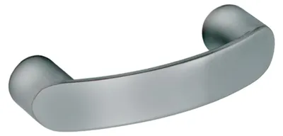 Produktbild von Möbelschrankgriff aus Zinklegierung mit gebürsteter Chromoberfläche, 32 mm