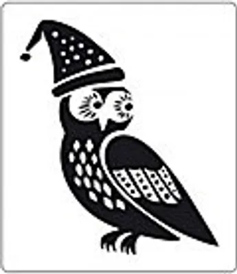 Produktbild von Stempel Eule mit Nikolausmütze