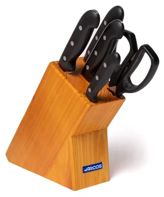 Küchenmesserset 5-teilig, Nitrum-Edelstahl, schwarz