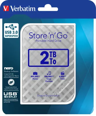 Produktbild von Verbatim 6.3cm (2.5) 2TB USB 3.0 Store´n´GO Silver