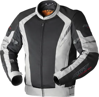 Immagine prodotto di Giacca da moto in tessuto RST Pro Series, con tecnologia D3O, colore nero/argento, taglia 54