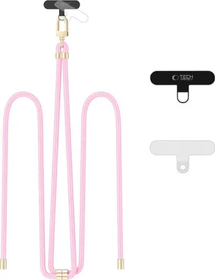 Obrázek produktu pro Tech-Protect C7S Lanový popruh přes rameno Baby Pink/Gold