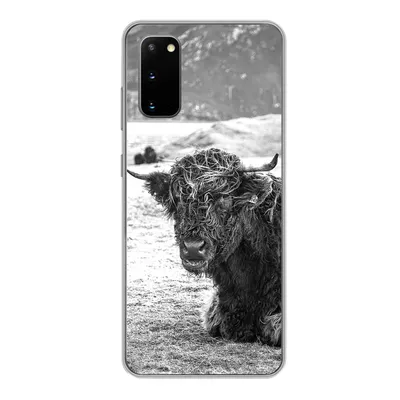 Produktbild von MuchoWow® Handyhülle Schutzhülle Hülle für Samsung Galaxy S20 Schottischer Highlander - Berg - Tiere Silikon Softcase Handy Hülle - Bild