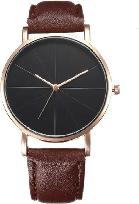 Produktbild von Quiny Uhr Dunkelbraun - Stilvolle Uni-Uhr für jeden Anlass KP12588