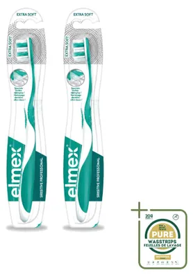Produktbild von 2 x Elmex Sensitive Professional Zahnbürste - Extra Weich - Vorratspackung - 2 Stücke