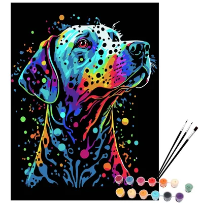 Produktbild von Malen nach Zahlen Set - Leinwand 30x40cm mit Acrylfarbe