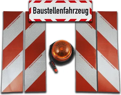 Produktbild von Kfz-Folie DIN30710 Magnetset+LED 8093+Baustellenfahrzeug 45x15