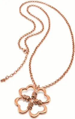 Image de Collier pour femmes Folli Follie, plaqué argent, rose, 45 cm 1n15t002r