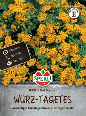 Produktbild von SPERLI Würzsamen Hot Mexican Tagetes lucida 100 Pflanzen