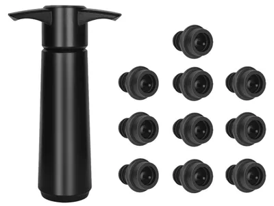 Immagine prodotto di Pompa per il vuoto per vino, set di pompe per vino con 10 tappi, tappo per pompa per vino per la conservazione del vino, pompa per vino con 10 tappi a vuoto, per la chiusura di bottiglie di vino