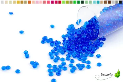 Produktbild von ca.100g Tautropfen 7mm, Farbauswahl:blau 352 / königsblau / royalblau