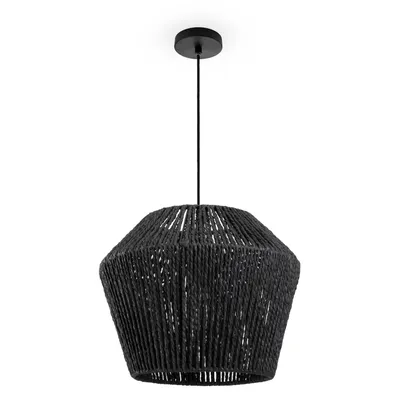 Produktbild von Pendelleuchte Esstisch Hängelampe Esszimmer Lampe E27 Papier Boho Rattan