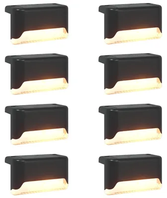 Immagine prodotto di vidaXL Luci solari da esterno con picchetto per il terreno, confezione da 8 pezzi, luce bianca calda, 4,5 cm