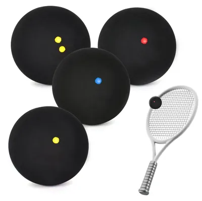 Productafbeelding van Set van 4 Squashballen voor Beginners en Competities