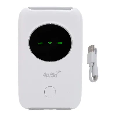 Obrázok produktu pre 4G 5G LTE WiFi Mobile Hotspot - 300Mbps, prenosný WiFi router so slotom na SIM kartu, farebný LED displej, podporuje 10 zariadení