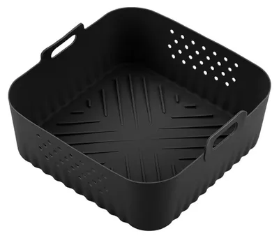 Produktbild von Universelle Silikon-Heißluftfritteusen-Einlage, wiederverwendbare Antihaftmatte für Ninja-Heißluftfritteusen, spülmaschinenfest