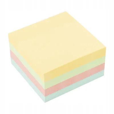 Zdjęcie produktu dla BLOCZEK karteczki samoprzylepne 75x75 PASTEL 450