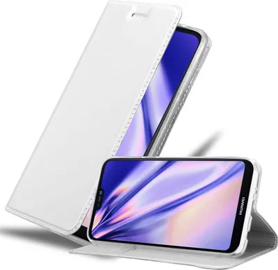 Produktbild von Cadorabo Handyhülle für Huawei P20 LITE 2018 / NOVA 3E Schutz Hülle in Silber Cover Etui Book Case Booklet