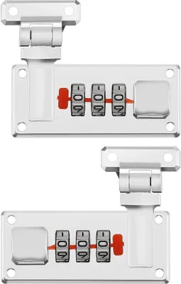 Immagine prodotto di Luchetto a combinazione - Codice a 3 cifre - Lega di zinco - Resistente e sicuro - Lucchetto da viaggio - Formato compatto 65x29 mm - Lucchetto per viaggi