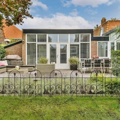 Productafbeelding van Famanu omheining voor de tuin, 7-delige set met metalen omheiningspanelen voor honden - 40 x 60 cm