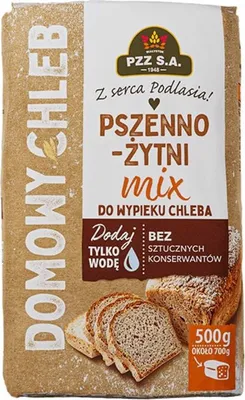Produktbild von PZZ Brotbackmischung Weizen-Roggen 500 g x 12