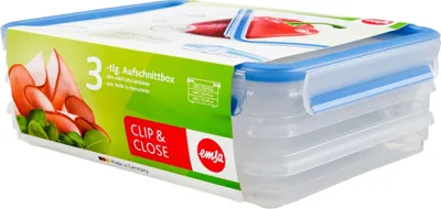Obrázek produktu pro EMSA 509040, Kontejner, Obdélníkový, 1,65 l, Průhledná, Polypropylen (PP), Termoplastický elastomer (TPE), Polypropylenový (PP) / termoplastický elastomer (TPE)
