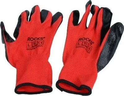 Obrázek produktu pro Rukavice Z Polyesteru A Nitrilu, Velikost L, 5 Párů