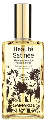 Obrázok produktu pre GAMARDE Beauté Satinée, Olej, Ženy, Výživný, Univerzálna pleť, 100 ml, Coco-caprylate/caprate, olio di semi di Helianthus annuus (girasole), octyldodecanol, olio di...