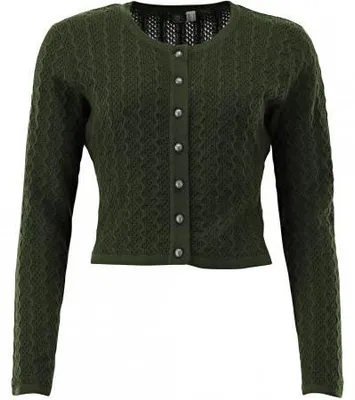 Produktbild von OS Trachten Strickjacke Damen (Oliv) Größe 44